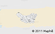 Classic Style Panoramic Map of Berat, single color outside