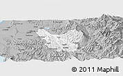 Gray Panoramic Map of Berat