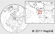 Blank Location Map of Bilisht