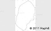 Blank Simple Map of Bilisht, cropped outside, no labels