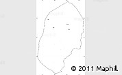 Blank Simple Map of Bilisht, cropped outside