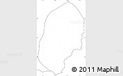 Blank Simple Map of Bilisht, no labels