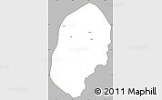 Gray Simple Map of Bilisht, cropped outside