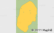 Savanna Style Simple Map of Bilisht, cropped outside