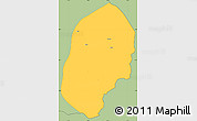 Savanna Style Simple Map of Bilisht