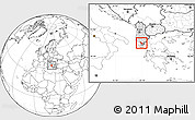 Blank Location Map of Delvinë, highlighted country