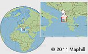 Savanna Style Location Map of Delvinë, highlighted country