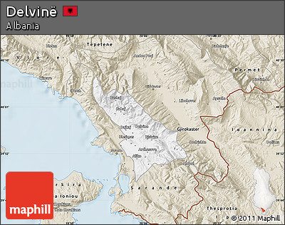 Classic Style Map of Delvinë
