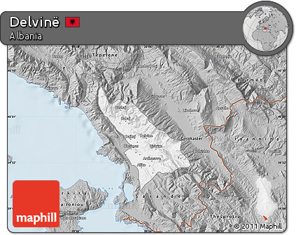 Gray Map of Delvinë