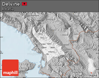 Gray Map of Delvinë