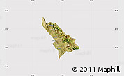 Satellite Map of Delvinë, cropped outside