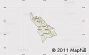 Shaded Relief Map of Delvinë, cropped outside