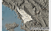 Shaded Relief Map of Delvinë, darken