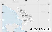 Silver Style Map of Delvinë, single color outside