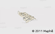 Shaded Relief Panoramic Map of Delvinë, cropped outside