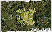 Satellite 3D Map of Dibër, darken