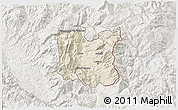 Shaded Relief 3D Map of Dibër, lighten