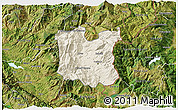 Shaded Relief 3D Map of Dibër, satellite outside