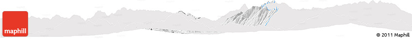Silver Style Horizon Map of Dibër, single color outside