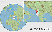 Savanna Style Location Map of Dibër, highlighted country