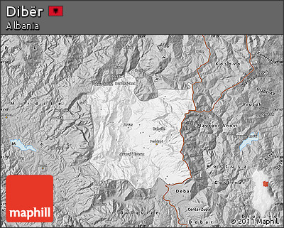 Gray Map of Dibër