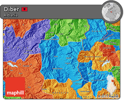 Political Map of Dibër