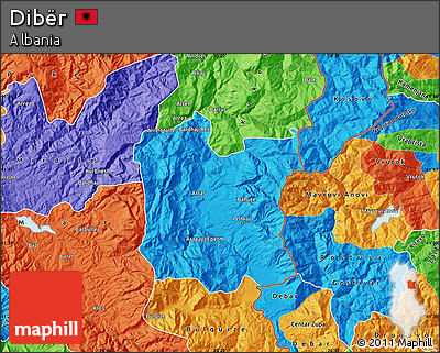 Political Map of Dibër