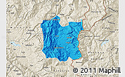 Political Map of Dibër, shaded relief outside