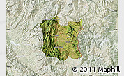 Satellite Map of Dibër, lighten