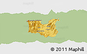 Savanna Style Panoramic Map of Dibër, single color outside