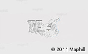 Silver Style Panoramic Map of Dibër, single color outside