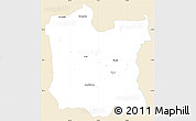 Classic Style Simple Map of Dibër, single color outside