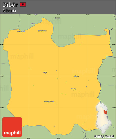 Savanna Style Simple Map of Dibër