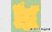 Savanna Style Simple Map of Dibër, single color outside