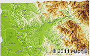 Physical 3D Map of Elbasan