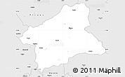 Silver Style Simple Map of Elbasan