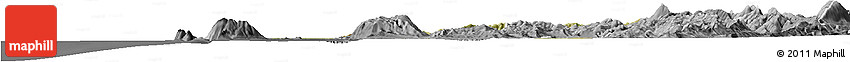 Satellite Horizon Map of Fier, desaturated