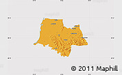 Political Map of Fier, cropped outside