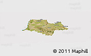 Satellite Panoramic Map of Fier, cropped outside