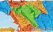 Political 3D Map of Gjirokastër