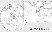 Blank Location Map of Gjirokastër