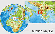 Physical Location Map of Gjirokastër