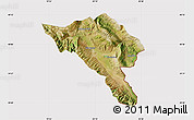 Satellite Map of Gjirokastër, cropped outside