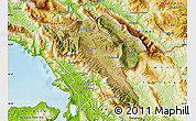 Satellite Map of Gjirokastër, physical outside