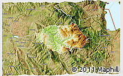 Physical 3D Map of Gramsh, satellite outside