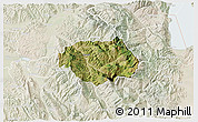Satellite 3D Map of Gramsh, lighten
