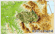 Satellite 3D Map of Gramsh, physical outside