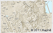 Shaded Relief 3D Map of Gramsh