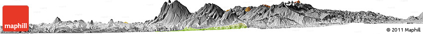 Physical Horizon Map of Gramsh, desaturated