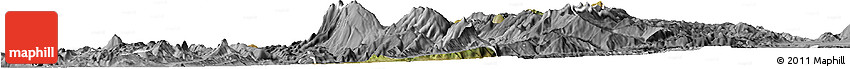 Satellite Horizon Map of Gramsh, desaturated